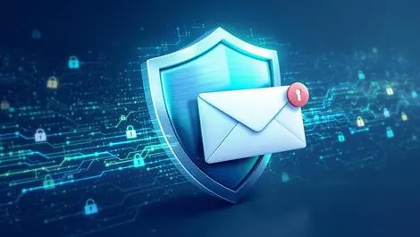 Secure shield protecting outgoing email envelope with digital data streams