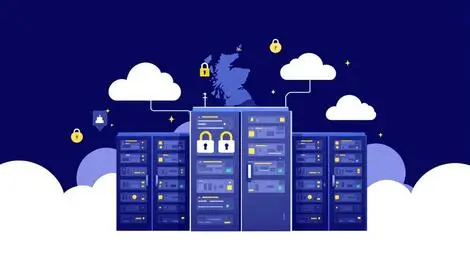 Secure modern data center uk cloud data protection sovereignty illustration