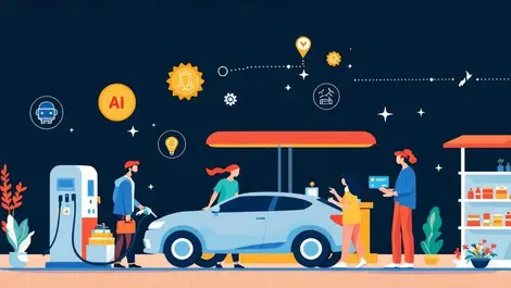 Illustration energy transport services ai customer rewards australia new zealand