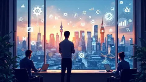 Uk project manager london office ai automation sustainability scene