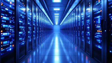 Frankfurt data center corridor eu financial servers high security