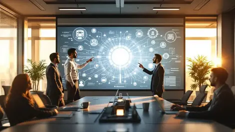 Silicon valley ai security conference room enterprise meeting