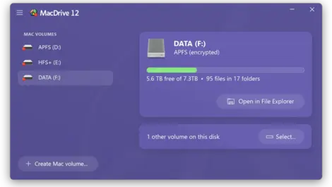 MacDrive 12 adds encrypted APFS support for Windows